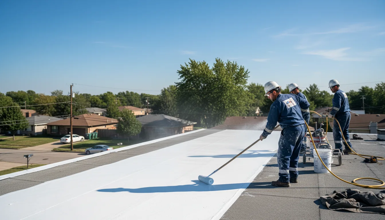 Commercial roof coating in Lewisville, TX near me